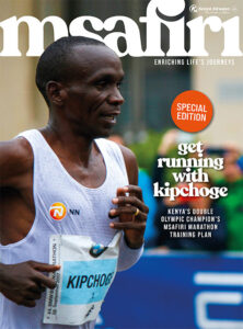 Eliud Kipchoge marathon running plan. Msafiri magazine